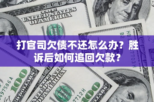 武汉打官司欠债不还怎么办？胜诉后如何追回欠款？