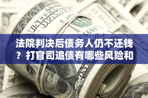 武汉法院判决后债务人仍不还钱？打官司追债有哪些风险和技巧？