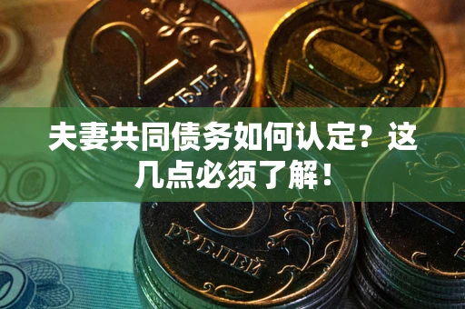 武汉夫妻共同债务如何认定？这几点必须了解！