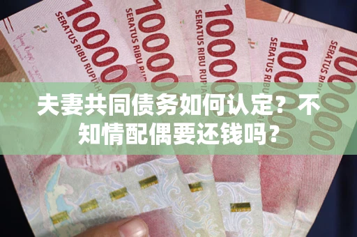 武汉夫妻共同债务如何认定？不知情配偶要还钱吗？