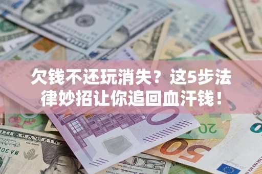 武汉欠钱不还玩消失？这5步法律妙招让你追回血汗钱！