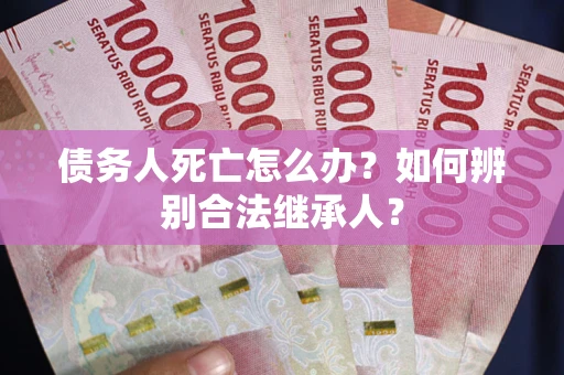 武汉债务人死亡怎么办？如何辨别合法继承人？