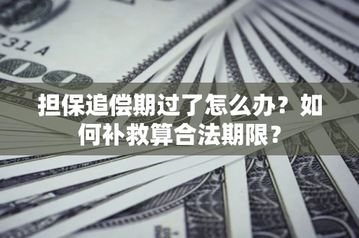 武汉担保追偿期过了怎么办？如何补救算合法期限？