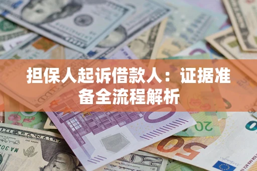 武汉担保人起诉借款人：证据准备全流程解析