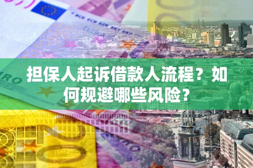 武汉担保人起诉借款人流程？如何规避哪些风险？