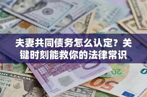 武汉夫妻共同债务怎么认定？关键时刻能救你的法律常识