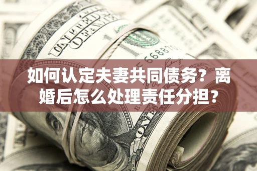 武汉如何认定夫妻共同债务？离婚后怎么处理责任分担？